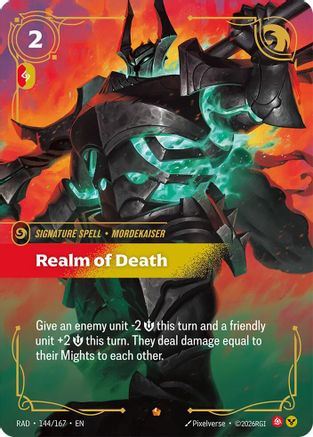 Realm of Death (144/167) - Radiance Foil (Riftbound TCG)