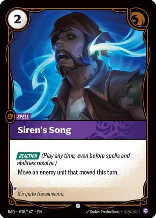 Siren's Song (098/167) - Radiance Foil (Riftbound TCG)
