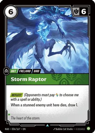 Storm Raptor (036/167) - Radiance Foil (Riftbound TCG)