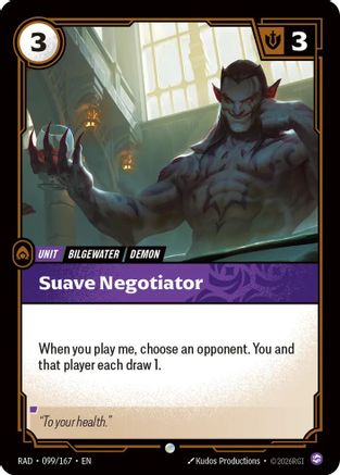 Suave Negotiator (099/167) - Radiance  (Riftbound TCG)