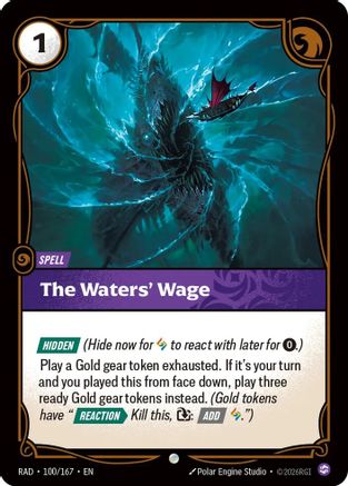 The Waters' Wage (100/167) - Radiance Foil (Riftbound TCG)