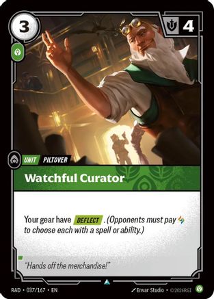 Watchful Curator (037/167) - Radiance Foil (Riftbound TCG)