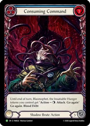 Consuming Command - FAB522 (FAB522) - Flesh and Blood: Promo Cards Rainbow Foil