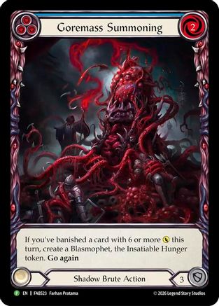 Goremass Summoning - FAB523 (FAB523) - Flesh and Blood: Promo Cards Rainbow Foil