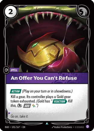 An Offer You Can't Refuse (101/167) - Radiance Foil (Riftbound TCG)