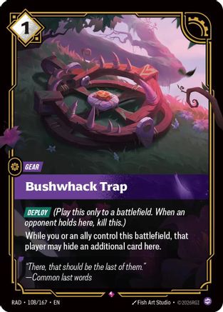 Bushwhack Trap (108/167) - Radiance Foil (Riftbound TCG)