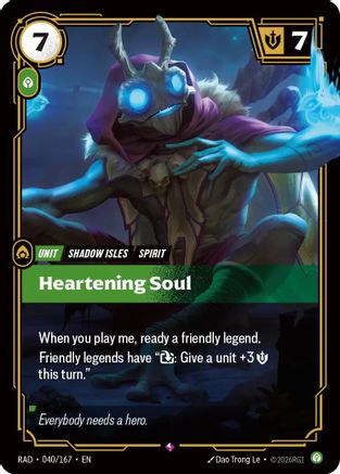 Heartening Soul (040/167) - Radiance Foil (Riftbound TCG)