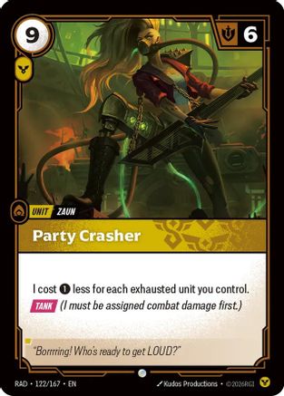 Party Crasher (122/167) - Radiance  (Riftbound TCG)