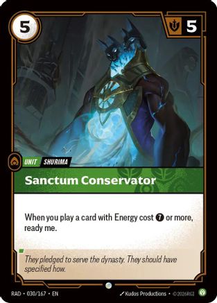 Sanctum Conservator (030/167) - Radiance Foil (Riftbound TCG)