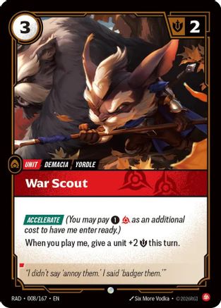 War Scout (008/167) - Radiance  (Riftbound TCG)