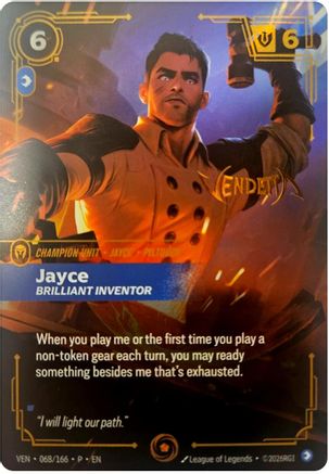 Jayce, Brilliant Inventor (068/166) - Riftbound Organized Play Promotional Cards Foil (Riftbound TCG)