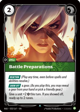 Battle Preparations (032/167) - Radiance  (Riftbound TCG)