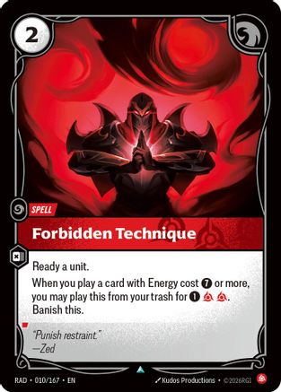 Forbidden Technique (010/167) - Radiance  (Riftbound TCG)