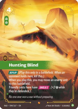 Hunting Blind (044/167) - Radiance Foil (Riftbound TCG)