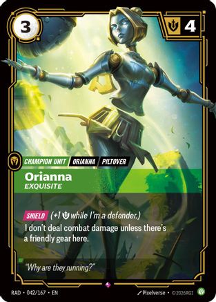Orianna, Exquisite (042/167) - Radiance Foil (Riftbound TCG)
