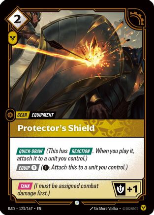 Protector's Shield (123/167) - Radiance  (Riftbound TCG)