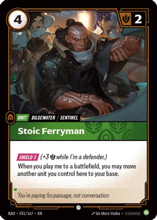 Stoic Ferryman (031/167) - Radiance  (Riftbound TCG)