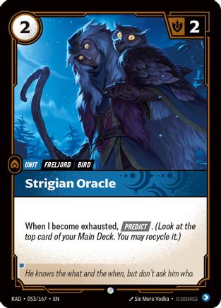 Strigian Oracle (053/167) - Radiance  (Riftbound TCG)