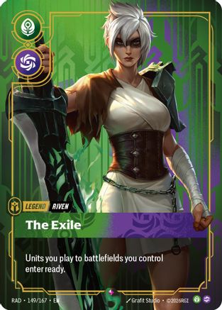 Riven, The Exile (149/167) - Radiance Foil (Riftbound TCG)