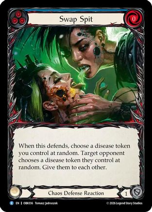 Swap Spit (Blue) (OBK036) - Outbreak Rainbow Foil