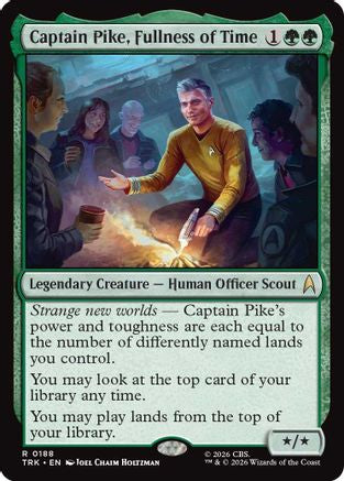Captain Pike, Fullness of Time (TRK-188) - Star Trek Foil