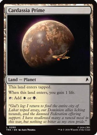 Cardassia Prime (TRK-280) - Star Trek Foil