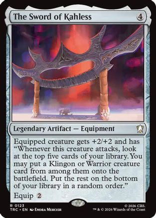 The Sword of Kahless (Surge Foil) (TRC-123) - Commander: Star Trek Foil