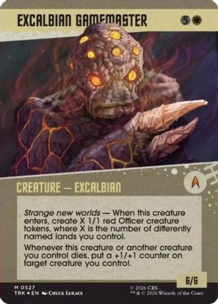 Excalbian Gamemaster (Showcase) (Surge Foil) (TRK-527) - Star Trek Foil