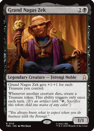 Grand Nagus Zek (TRK-112) - Star Trek Foil