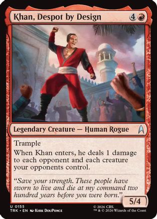 Khan, Despot by Design (TRK-155) - Star Trek Foil