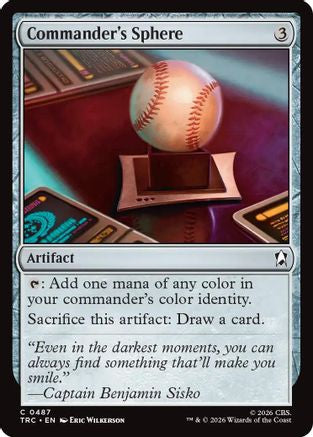 Commander's Sphere (Surge Foil) (TRC-487) - Commander: Star Trek Foil