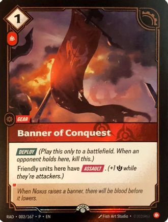 Banner of Conquest (002/167) - Riftbound Organized Play Promotional Cards Foil (Riftbound TCG)