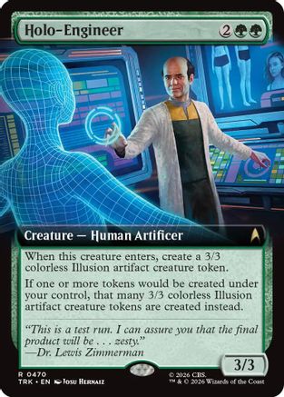 Holo-Engineer (Extended Art) (TRK-470) - Star Trek Foil