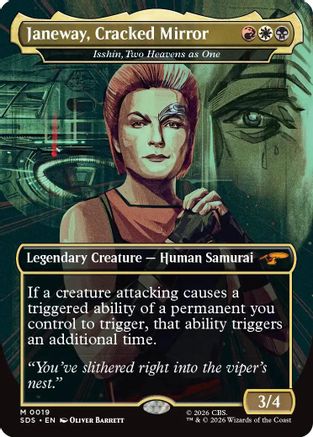 Janeway, Cracked Mirror - Isshin, Two Heavens as One (Borderless) (SDS-019) - Star Trek: Stardates Foil