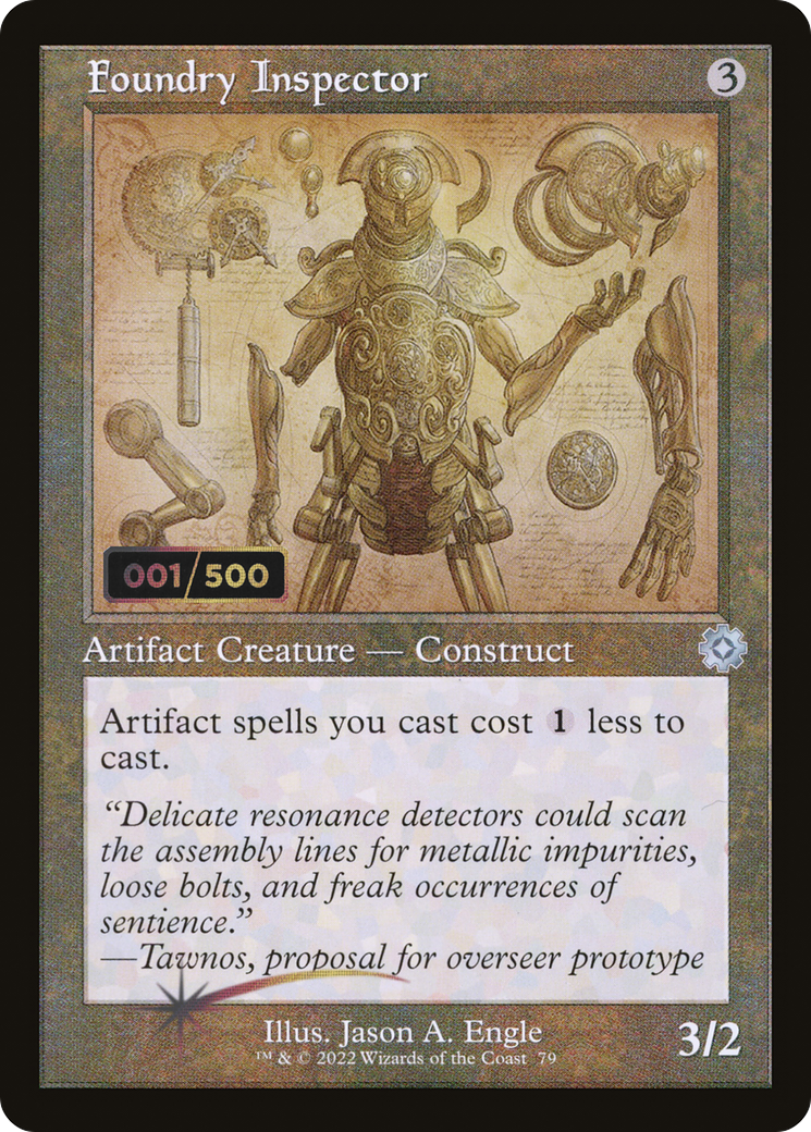Foundry Inspector (Retro Schematic) (Serial Numbered) [The Brothers' War Retro Artifacts]