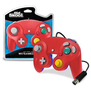 GameCube / Wii Compatible Controller – Red/Blue (Old Skool)