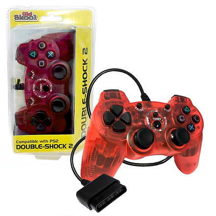 Playstation 2 Double-Shock Wired Controller - Red (Old Skool)