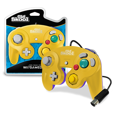 GameCube / Wii Compatible Controller – Yellow/Purple (Old Skool)