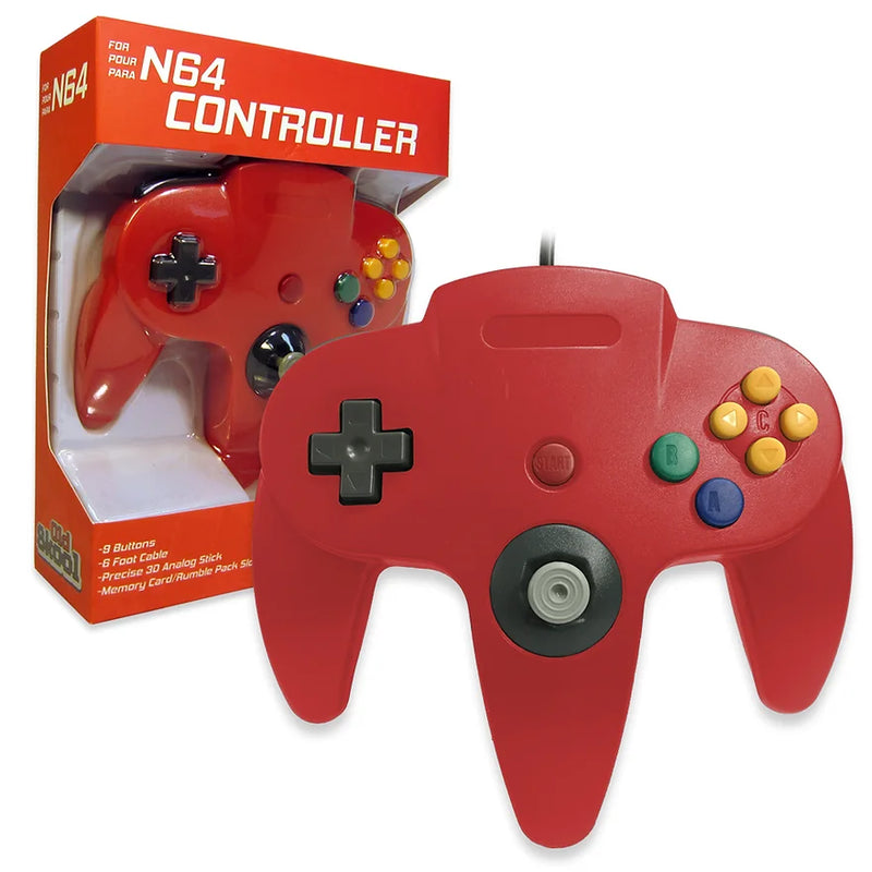 Nintendo 64 Controller - Red (Old Skool)