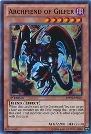 Archfiend of Gilfer [BPW2-EN020] Super Rare