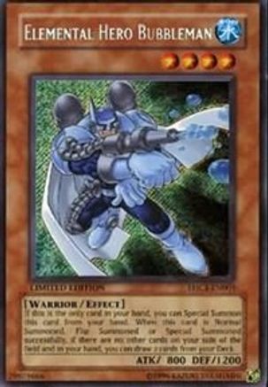 Elemental Hero Bubbleman [EHC1-EN003] Secret Rare