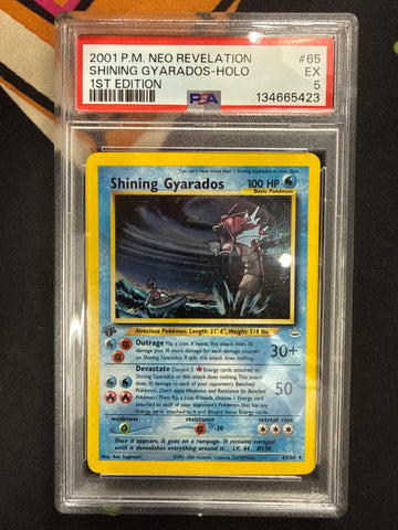 Shining Gyarados (65/64) [Neo Revelation 1st Edition] - Graded