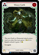 Weave Earth (Red) [ELE122] (Tales of Aria)  1st Edition Rainbow Foil