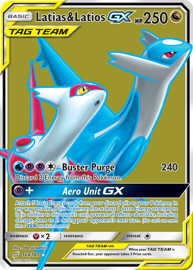 Latias & Latios GX (169/181) [Sun & Moon: Team Up] at GT Games