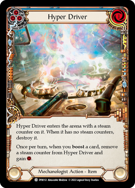 Hyper Driver (Blue) [DYN112] (Dynasty)  Rainbow Foil