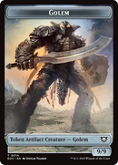 Golem (0012) // Golem (0014) Double-Sided Token [Edge of Eternities Commander Tokens]