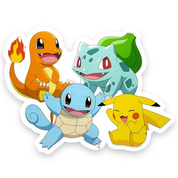 Pikachu and Pokemon Starters Light-Up Neon Style
