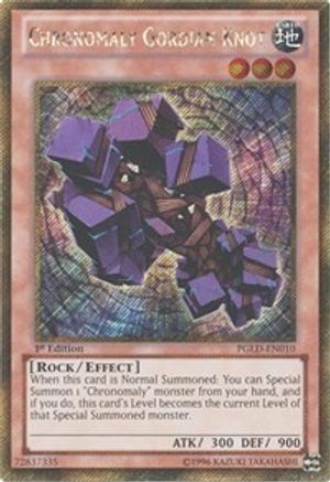 Chronomaly Gordian Knot [PGLD-EN010] Gold Secret Rare