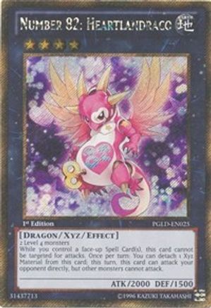 Number 82: Heartlandraco [PGLD-EN025] Gold Secret Rare