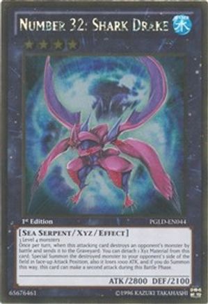 Number 32: Shark Drake [PGLD-EN044] Gold Rare